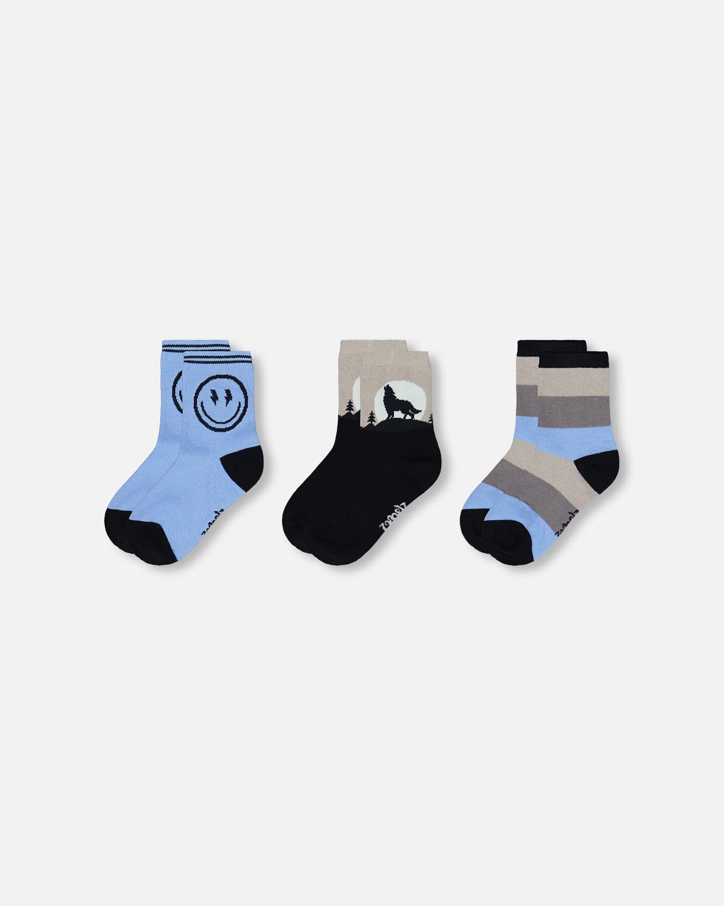 3-Pack Knit Socks Navy Blue - H20YBS_481
