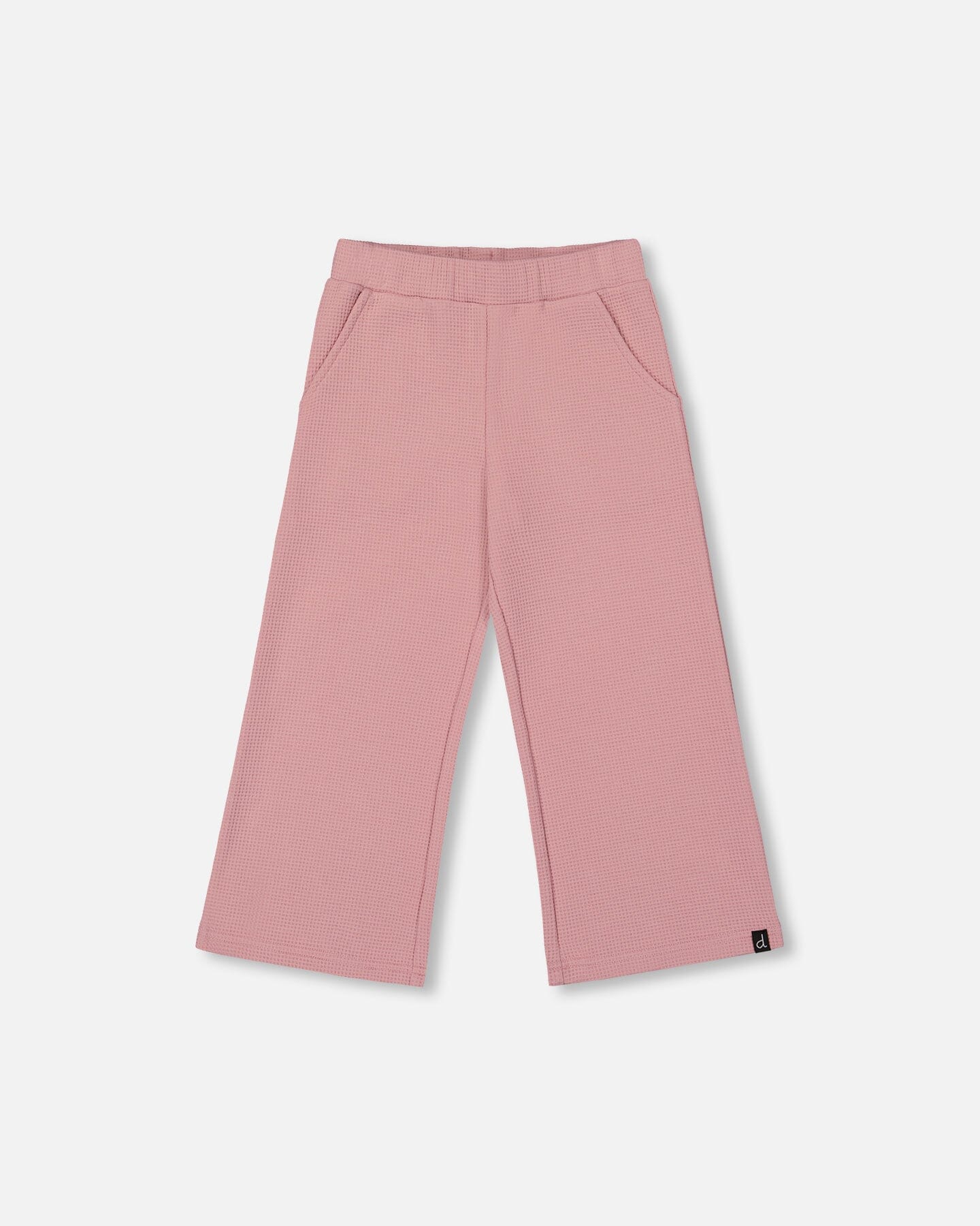 Waffle Flare Leg Pants Dusty Pink - H20YG22_622