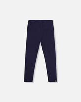 Ribbed Leggings Navy Blue