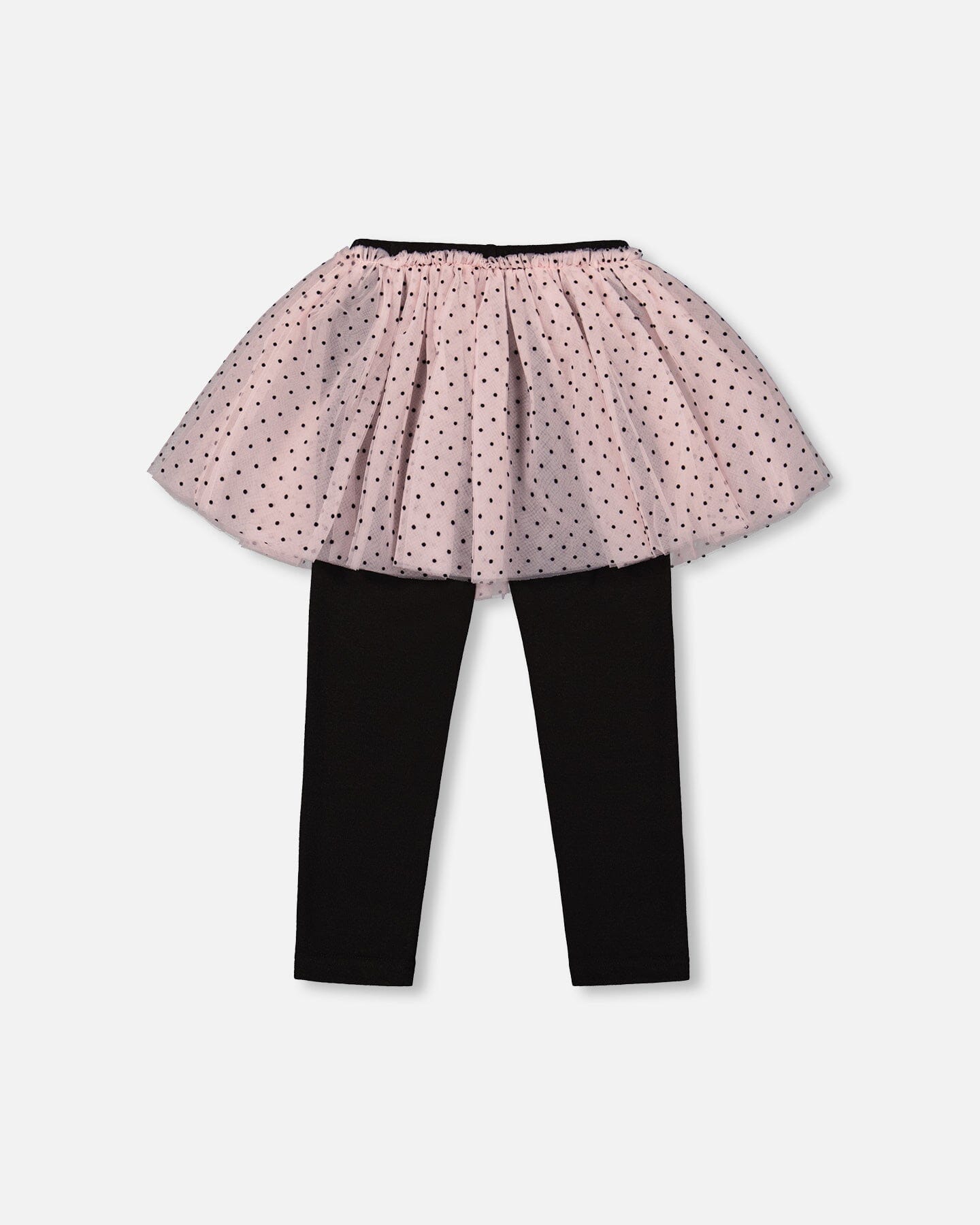 Leggings With Tulle Skirt Pink And Black - H20YG81_622