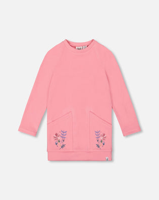 Tunic Tee With Embroidered Pockets Light Pink - H20Z77_689