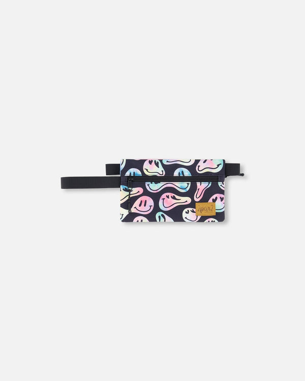 Double Pencil Case Smiley Face Girl - H20ZEC_018