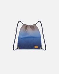 Drawstring Bag Blue And Beige Gradient - H20ZSC_034