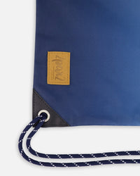 Drawstring Bag Blue And Beige Gradient - H20ZSC_034