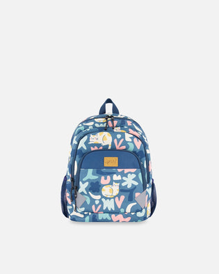Little Kids Backpack Green Cat Print School Supplies Deux par Deux 
