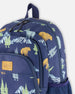 Little Kids Backpack Navy Animal Print School Supplies Deux par Deux 
