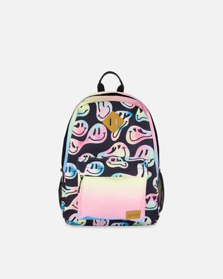 Kids Backpack Smiley Face Girl - H20ZSD_018