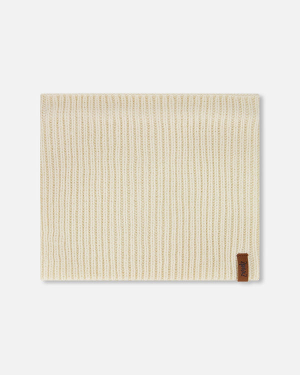 Mid-Season Knit Neck Warmer Light Beige - H20ZW02_138
