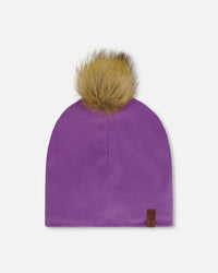 Mid-Season Jersey Pompom Hat Lavender - H20ZW03_530