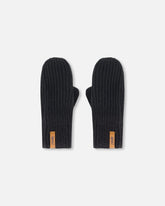 Mid-Season Knit Mittens Black