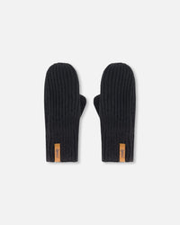 Mid-Season Knit Mittens Black - H20ZW07_999