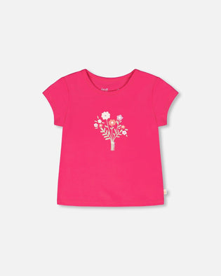Organic Cotton Jersey T-Shirt Pink - H30F70_06870
