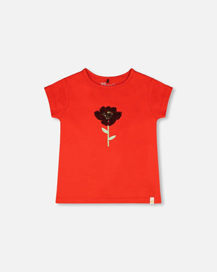 Organic Cotton Jersey T-Shirt Red - H30H70_07620