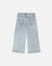 Wide Leg Light Blue Denim Jeans - H30I20_01250