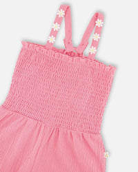 Crinkle Jersey Jumpsuit With Smocking Pink - H30I40_06240