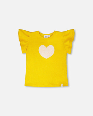 Crinkle Jersey Top Yellow - H30I72_02300