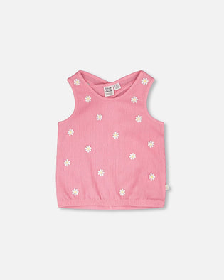 Crinkle Jersey Tank Top Pink - H30I73_06240