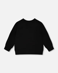Organic Cotton Jersey Long Sleeve T-Shirt Black - H30M73_09990