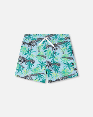 Boardshorts Blue Skeleton Print - H30OB07_3H166
