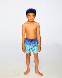 Boardshorts Blue Beach Print - H30OB11_3H157