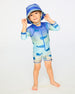 Recycled Polyester Beach Hat Blue Whale Print - H30OBC_3H156