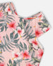 Two-Piece Swimsuit Pink Hibiscus Print - H30OG71_3H152