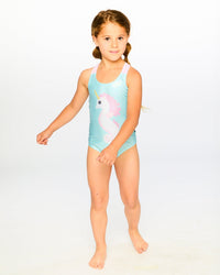 One-Piece Swimsuit Aqua - H30OG90_04040
