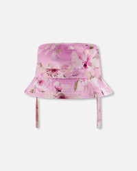Beach Hat Purple Flower Print - H30OGC_3H143