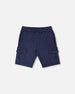 French Terry Shorts Blue - H30T27_04840
