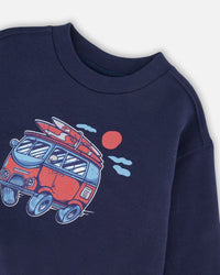 French Terry Sweatshirt Blue - H30T30_04840