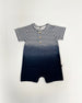 Organic Cotton Romper Blue Gradient Stripes One-Piece & Baby Rompers Deux par Deux 