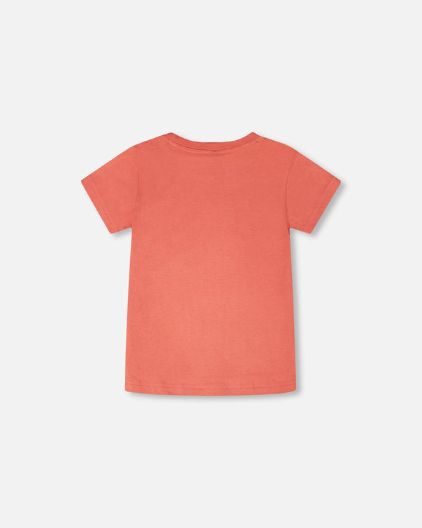 Organic Cotton Short Sleeve T-Shirt Brick - H30T71_06540