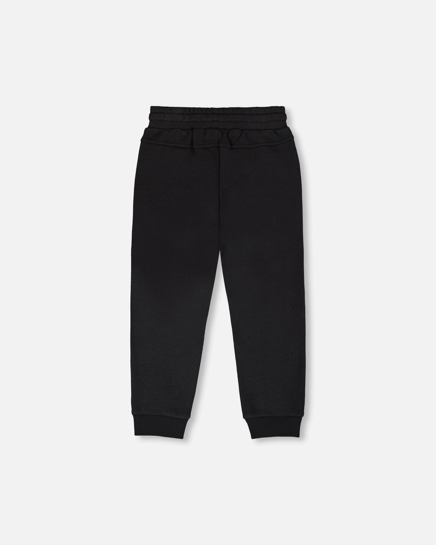 French Terry Sweatpants With Cross Seams Black - H30U24_09990