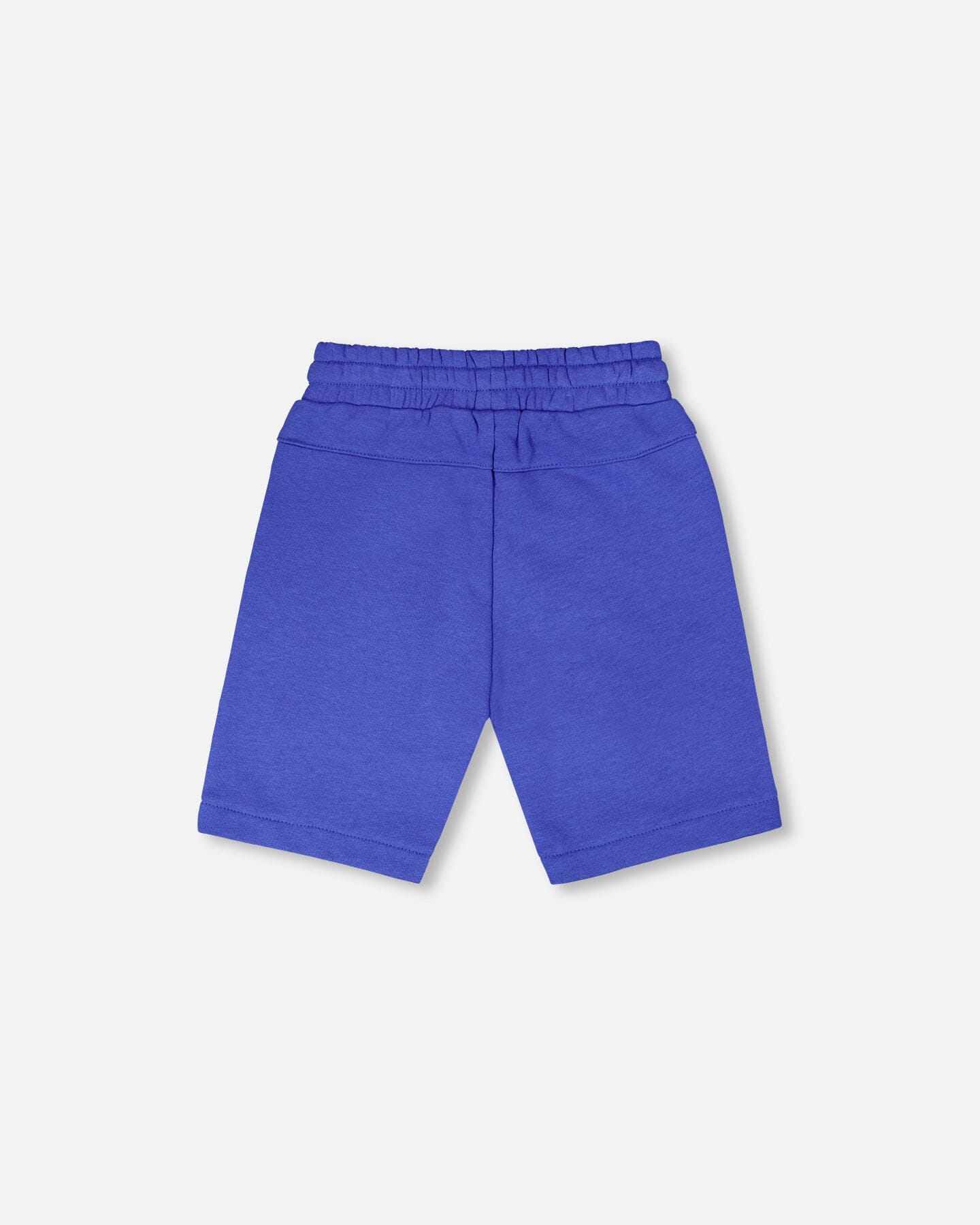 French Terry Shorts With Cross Seams Royal Blue - H30U26_04640