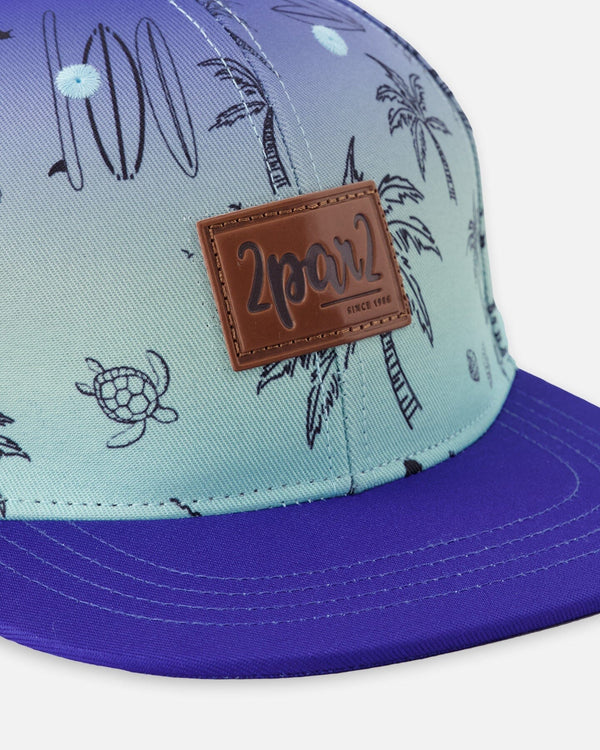 Cap Blue Beach Print - H30VBC_3H157