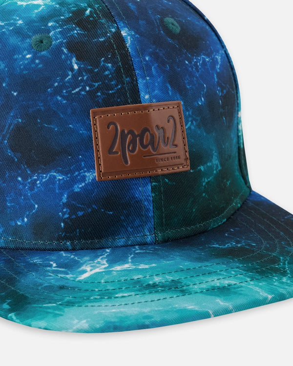 Cap Blue Wave Print - H30VBC_3H165