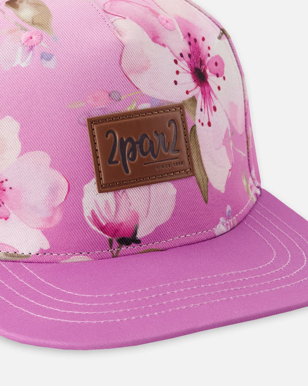 Cap Purple Flower Print - H30VGC_3H143
