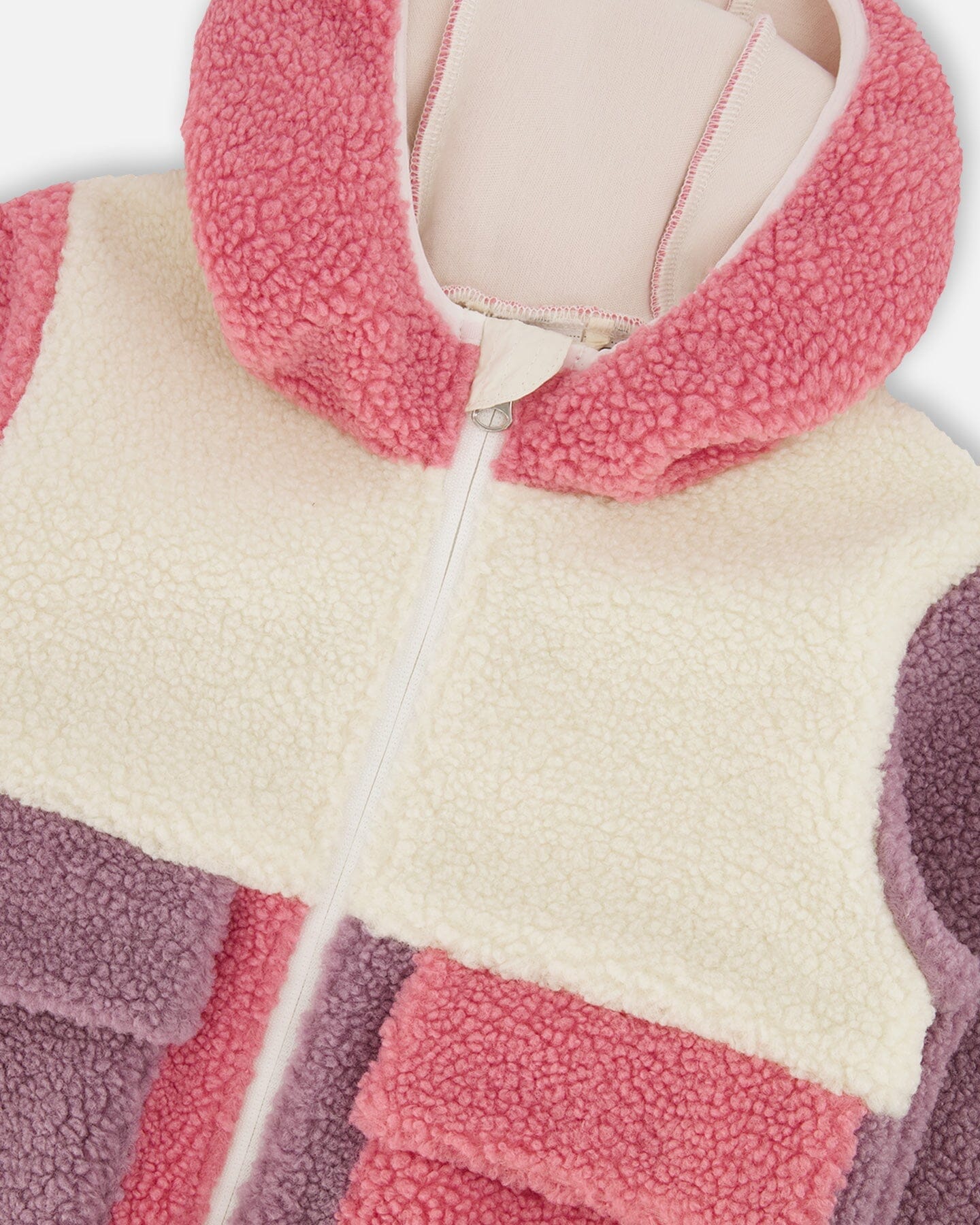 Sherpa Jacket Pink Colorblock - H30W60_01380