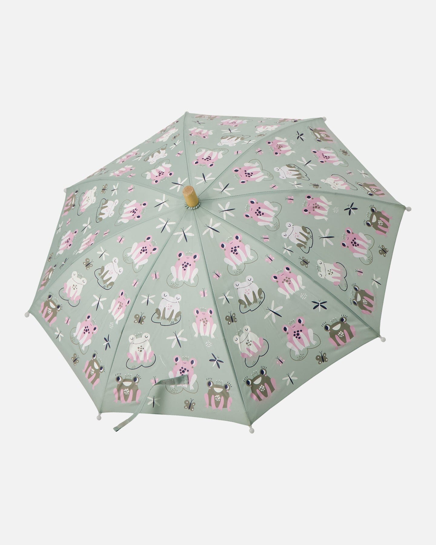 Color-Changing Umbrella Green Frog Print - H30WPR_3H022