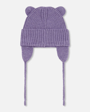 Baby Knit Hat Lavender - H30WT23_05002
