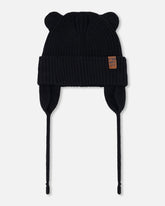 Baby Knit Hat Black