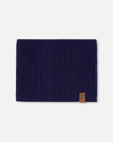 Knit Neckwarmer Navy Blue