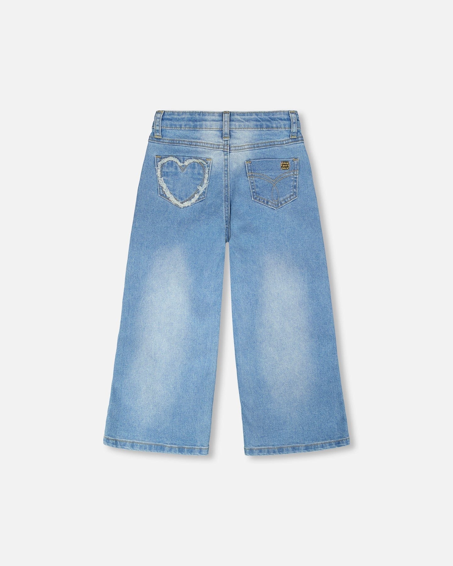Wide Leg Light Blue Denim Jeans - H30YG20_01250