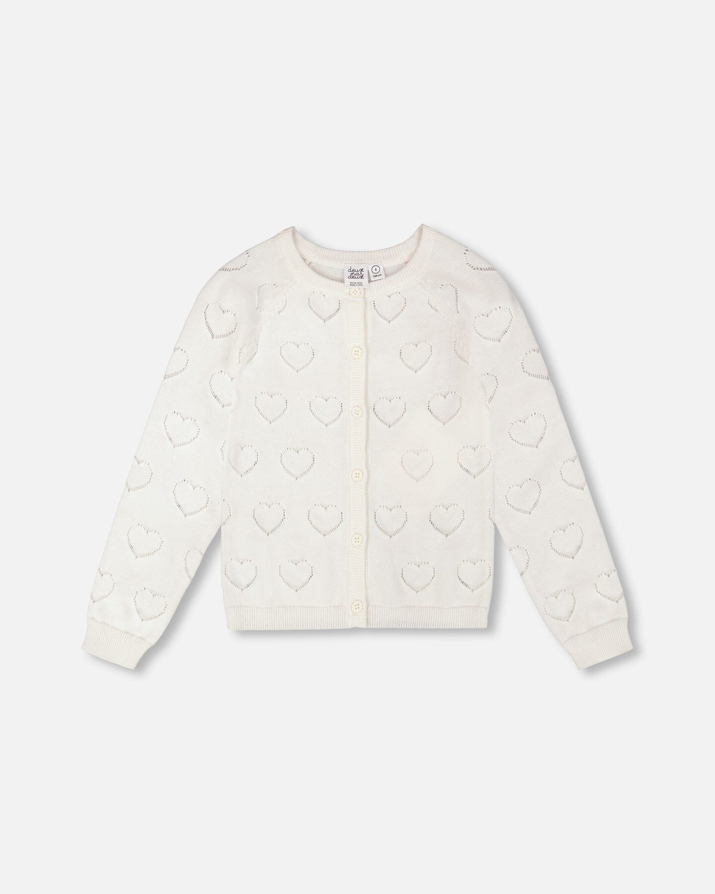 Pointelle Knit Cardigan Off-White - H30YGT30_01010