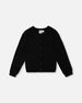 Pointelle Knit Cardigan Black - H30YGT30_09990