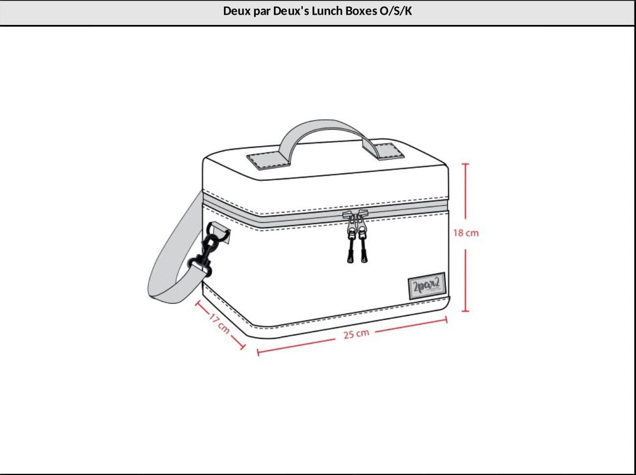 Lunch Box Navy Unicorn Print School Supplies Deux par Deux 
