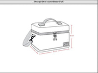 Lunch Box Navy Unicorn Print School Supplies Deux par Deux 