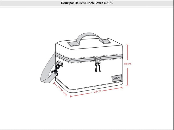 Lunch Box Navy Unicorn Print School Supplies Deux par Deux 