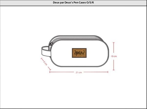 Double Pencil Case Smiley Face Girl School Supplies Deux par Deux 