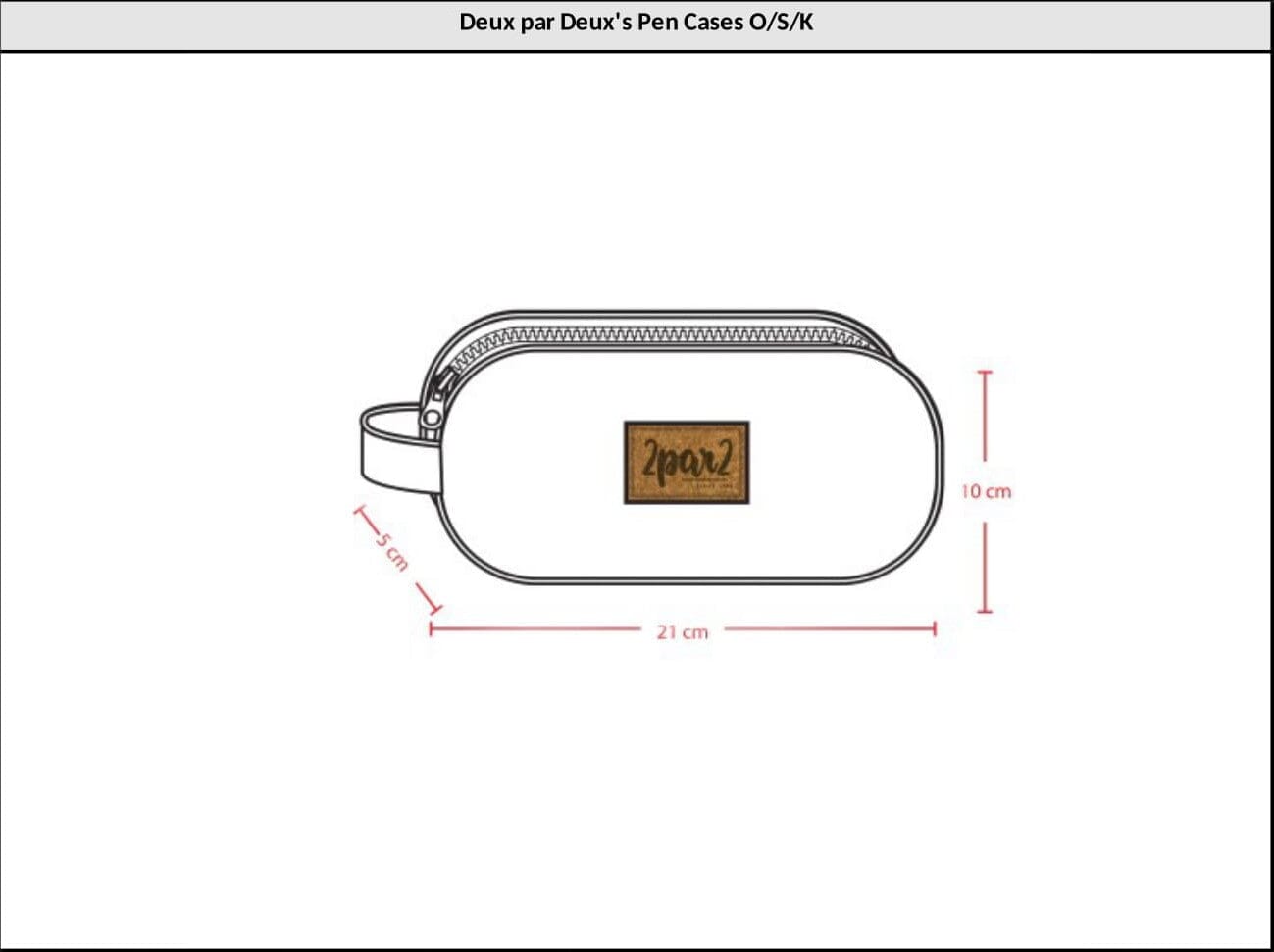 Double Pencil Case Blue And Beige Gradient School Supplies Deux par Deux 